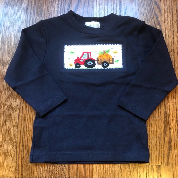 Vive la Fete Other - NEW Smocked Boys Pumpkin Shirt